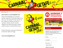 Tablet Screenshot of carnavaldegetafe.com